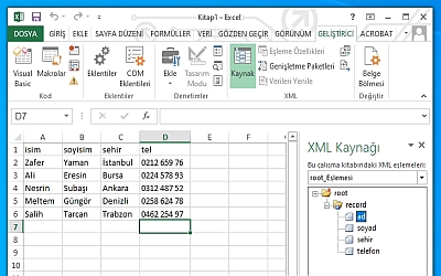 Excel Dosyasını XML Dosyasına Dönüştürmek Yeni Versiyon