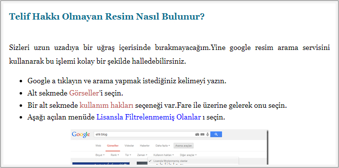 Telifsiz Resim bulma Yanlış