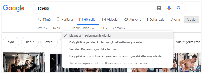 Google Kullanım Hakları Eski Hali