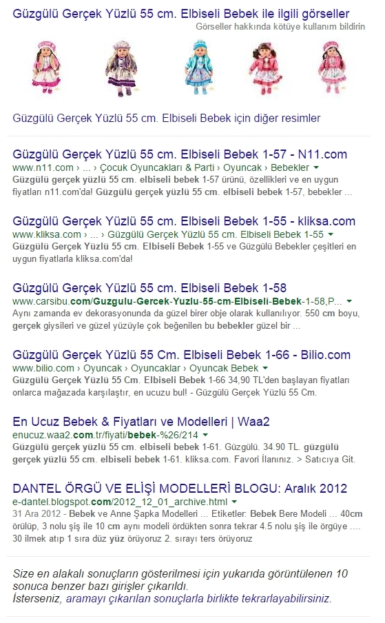 Güzgülü Google Sıralama1