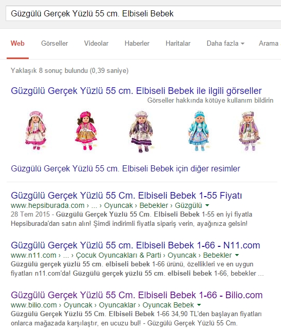Güzgülü Google Sıralama3
