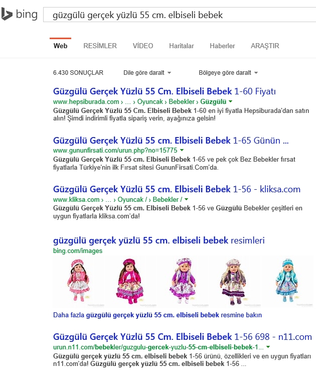 Güzgülü Google Sıralama6