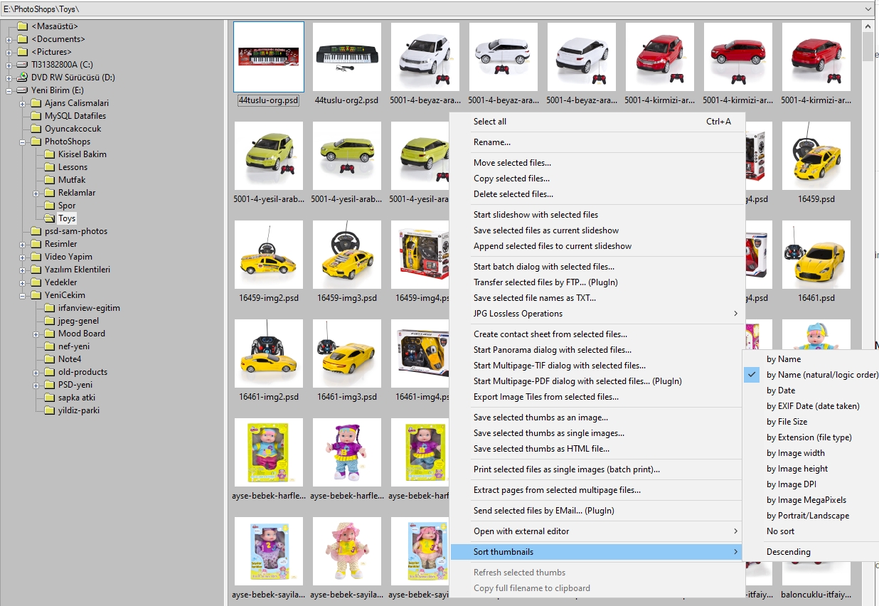 IrfanView Thumbnails
