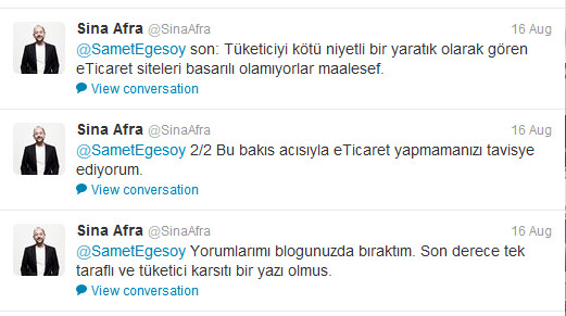 Sina Afra Tweet