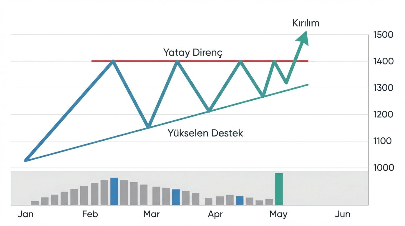 Yükselen Üçgen Formasyonu