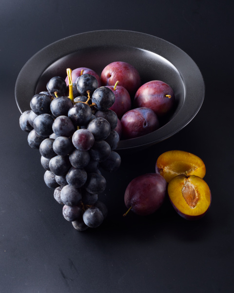 Kasede Mürdüm Erikleri ve Salkım Siyah Üzüm II